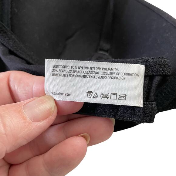 Maidenform Womens Bra Size 36C Lightly Lined Demi T Shirt Bra Underwire Black - Picture 9 of 12